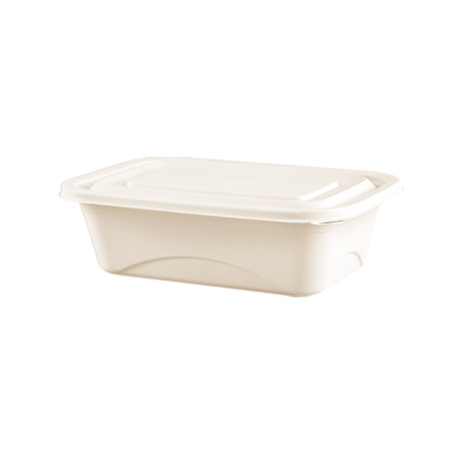 380ml Corn Starch Square Container with Lid