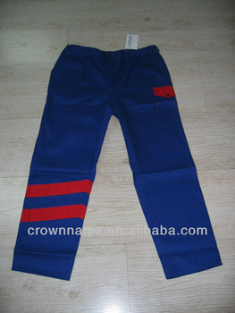 MEN'S CONTRAST COLOR COTTON TROUSERS