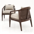 Silla decorativa de madera para interiores moderna de lujo