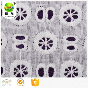 2019 tutu cotton textile eyelet embroidered lace fabric for girl dress