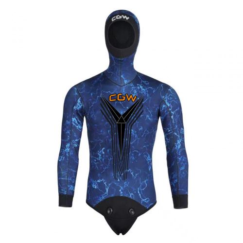 Lycra tweedelig camouflage duiken speervissing wetsuit 3,0 mm