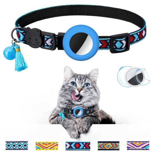 Personaliséiert Tribal Breakaway GPS Cat Collar mat Bell