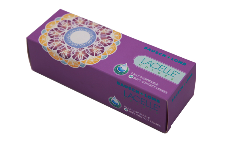 paper contact lenses box