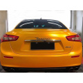 Satiin Metallic Yellow Car Vinyl Wrap