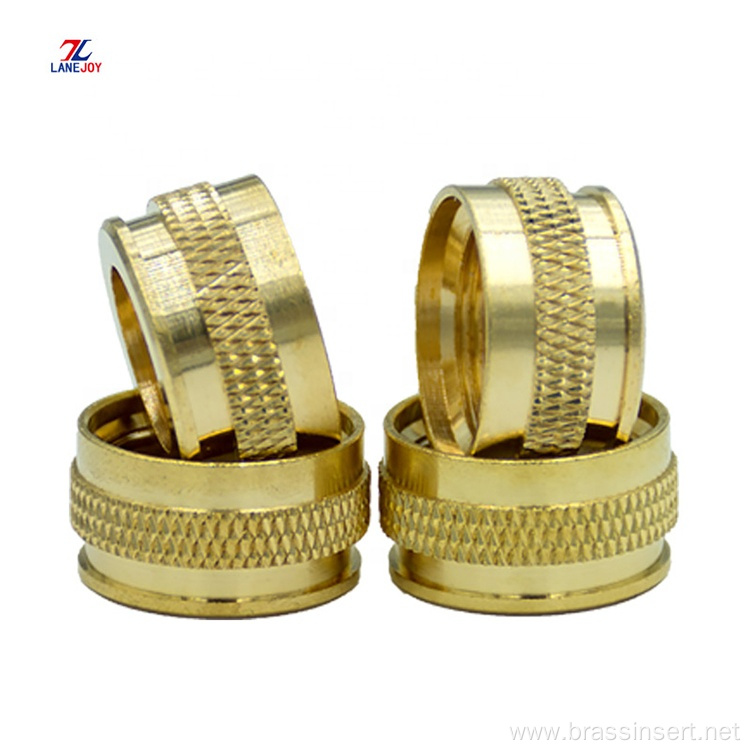 CNC knurled brass insert nut