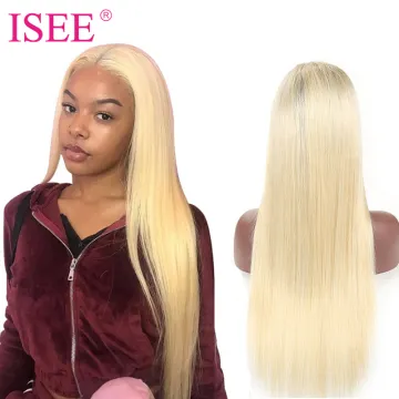 Transparent Lace Front 613 Blonde Human Hair Wigs With Baby Hair,Raw Virgin Long Hair Lace Frontal Wigs For Black Women