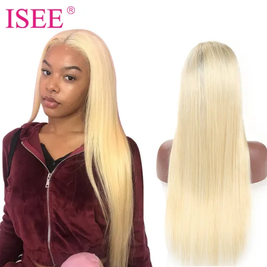 Transparent Lace Front 613 Blonde Human Hair Wigs With Baby Hair,Raw Virgin Long Hair Lace Frontal Wigs For Black Women