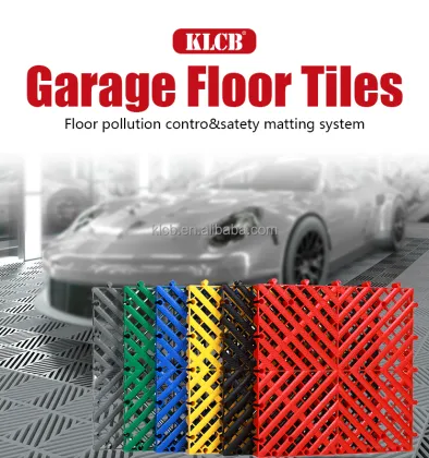 Anti Slip Car Wash Plastic PP PVC Interlocking Garage Floor Tile for Car Parking Car wash Garage Flooring pp plastic flooring
