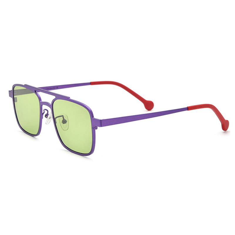 Square Titanium Acetate Sunglasses For Men