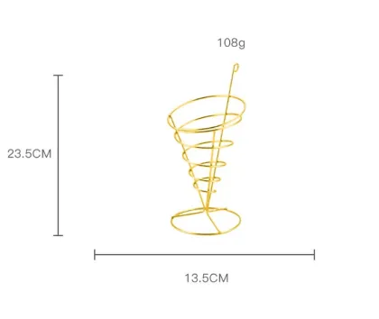 French Fries Holder with Sauce Dippers