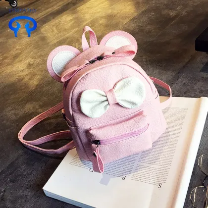 Mini backpack schoolgirl PU children backpack cute