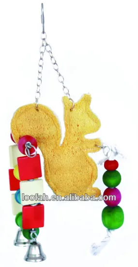 squirrel loofah toy
