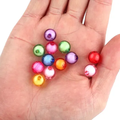 200 Pcs Colorful Acrylic Beads Crystal Beads