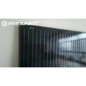 All black solar panels europe stock