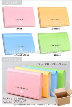 custom colorful A4 size paper pp lock briefcase, carrying case