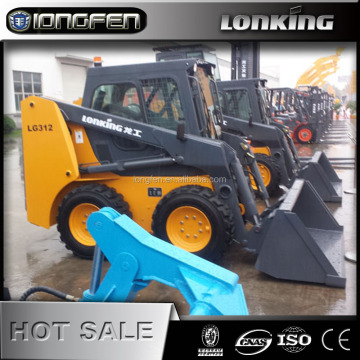 CMD312 Lonking -merk 1,2 ton wiellader Skid Steer Loader