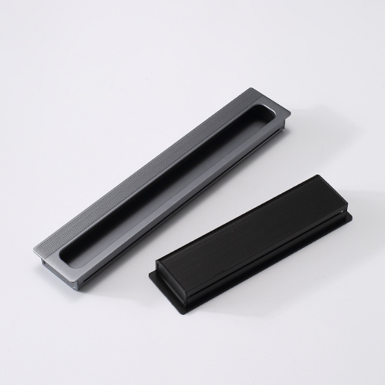 Concealed aluminum cabinet pull