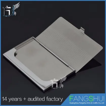 Stickers Logo Stainless steel the unique design of the name card holder