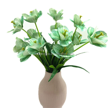 Real Touch Faux 3D Printing Blooming Tulip Branch Bouquet - Artificial Tulips Decor