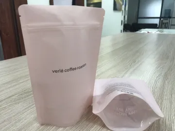High Quality Plastic Coffee Flat Bottom Stand Up Bag