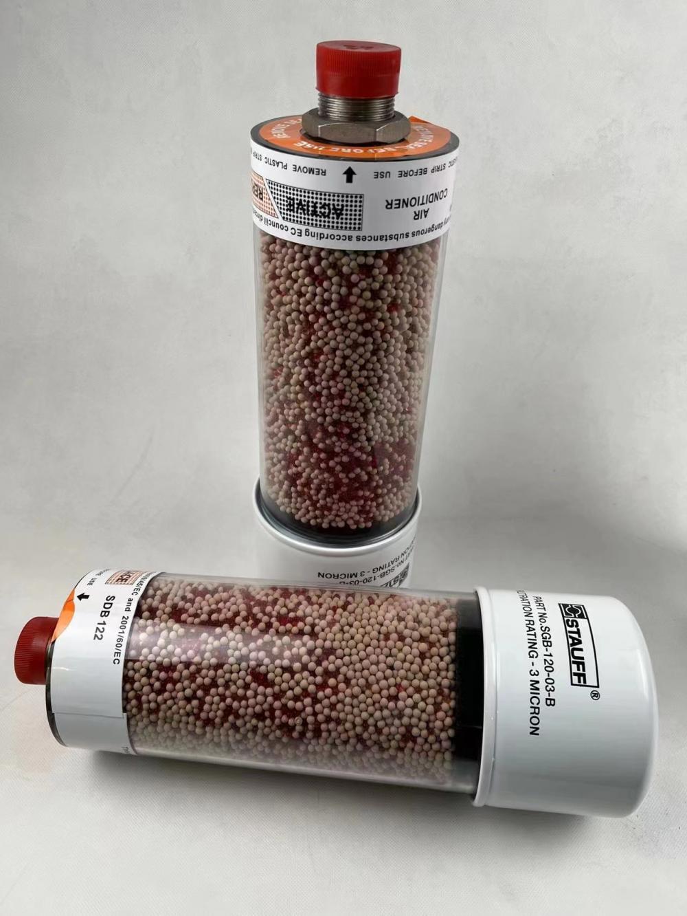 dehumidifying desiccant filter element