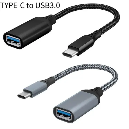 USB 3.1 Type-C to USB 3.0 Female OTG Adapter Cable: Connecting Type-C Devices to USB-A Ports