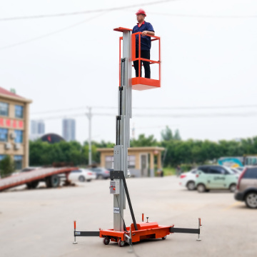 Shanding 4-24m Portable Vertical Hydraulic Ladder Mast Electric Man Aluminum Alloy Lift Platform