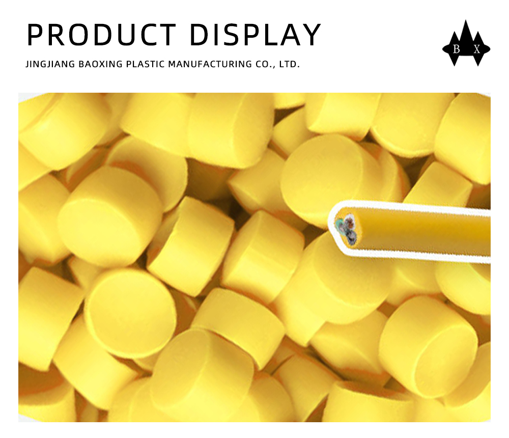 Yellow PVC Plastic Raw Material Pellets for Cables x