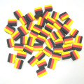 National flag shape clay beads bulk color accessories