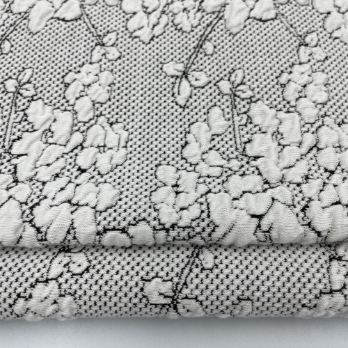 Bomullspolyester spandex blandning jacquard färgad textil
