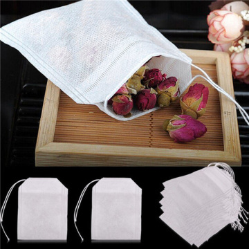 100pcs/pack Teabags Non-woven Fabrics Empty Filter Brew Tea Ball Bags Paper Strainer Scented Small Floral Tea Pack