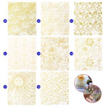 Jewelry Tools Epoxy Resin Filler UV Golden Filling Floral Exquisite Luxury DIY Jewelry Making Sticker Decoration Nail Manicure