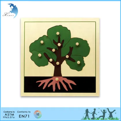 Kids popular early learning maple infant international school animal puzzle