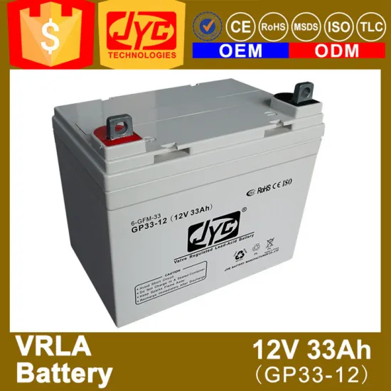 ISO CE ROHS TLC Certificate 12v 33ah vrla battery with good price