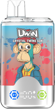 Клубничный киви/виноградный ледяной вейп Uwin Crystal 40000PUFFS