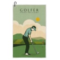 Toalla de golf imán impresa de gofres personalizada