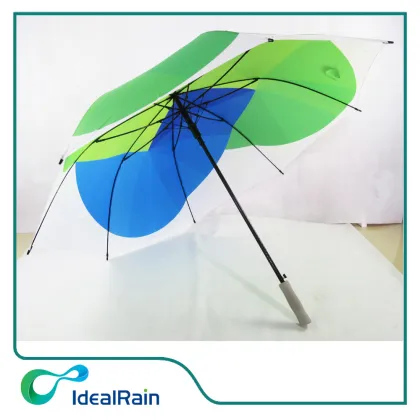 Wholesale fiberglass frame big windproof green golf umbrella