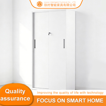 Пяціярусная шафа з рассоўнымі дзвярыма, усталяваная ўнізе