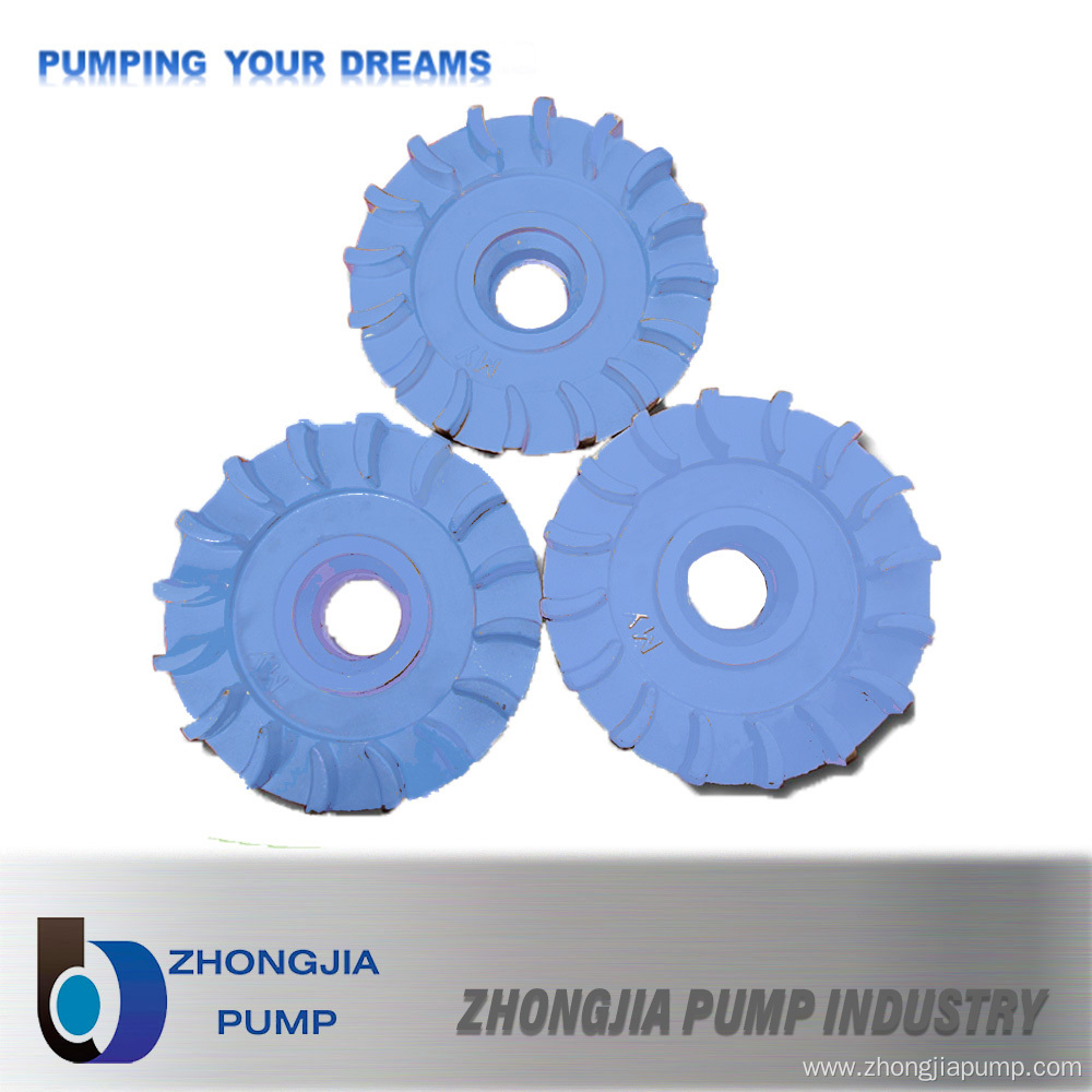 Mining Open Tailing Handling Slurry Pump Impeller Sump Pump Foam Pump Wear Liner Pump Wet End Parts Pump Impeller OEM