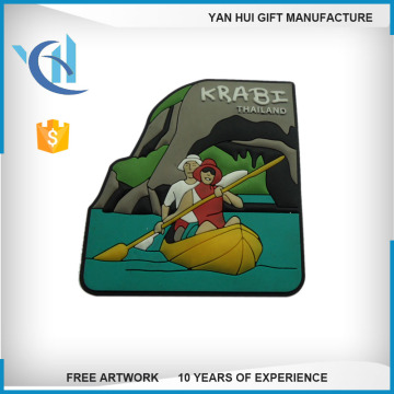 High quality custom 3D soft pvc rubber souvenir fridge magnet