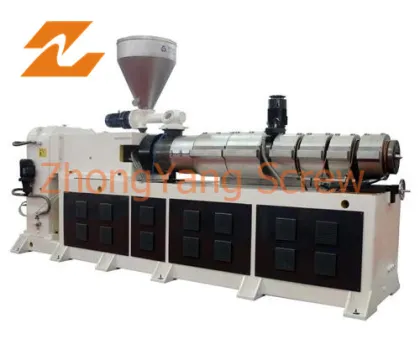 Conical Twin Screw Extruder Bimetallic Double Screw Extruder