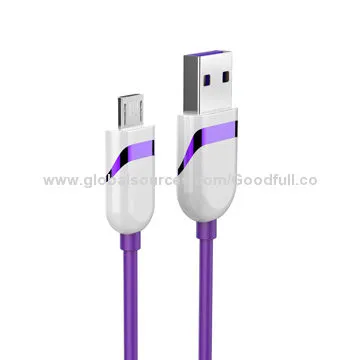 Colorful 3m Purple Micro USB Data Charge Cable for Samsung Galaxy, 480Mbps Data Transfer Speed