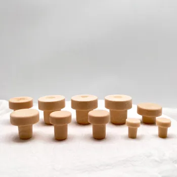 In Stock Wooden and Cork Stoppers for Wine Bottles - 19mm & 19.5mm