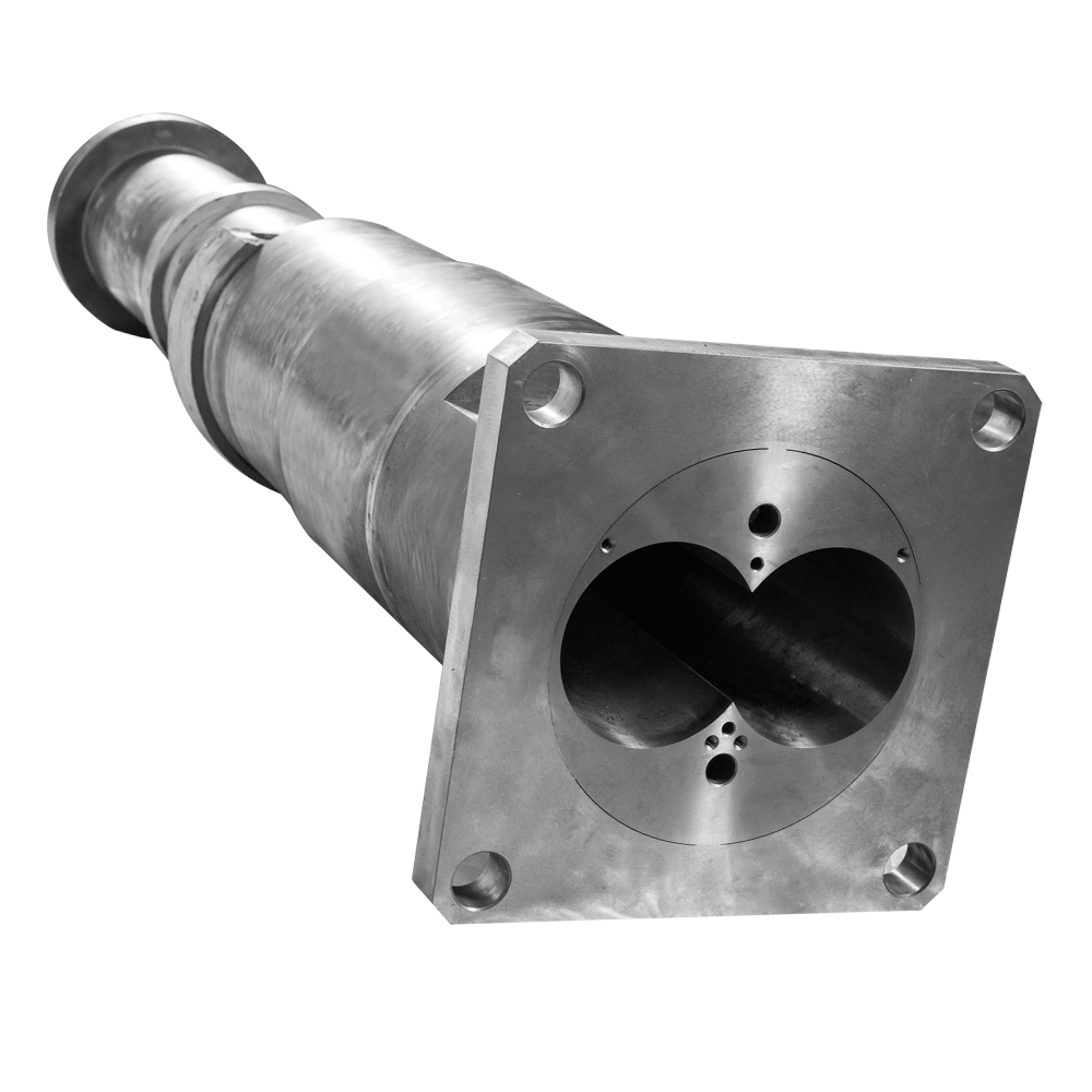 Conical twin screw barrel para sa PVC pipe machine