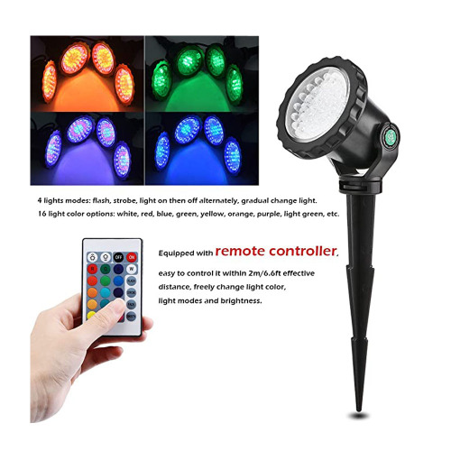 24-Key Remote Spot Light สำหรับภูมิทัศน์สวน