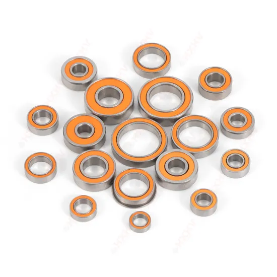 Orange Rubber Sealed HXHV Hybrid Ceramic Ball Bearing SMR63 2RS 3x6x2.5 mm