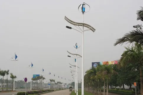 100w 175v - 240v Solar And Wind Hybrid Street Lighting Fixtures For Urban Roads