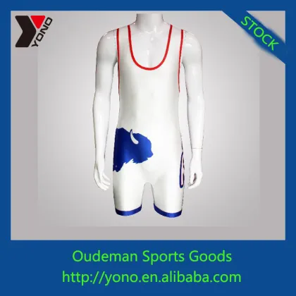 Young custom singleton wrestling singlets