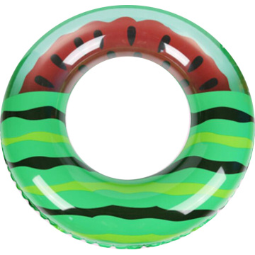 High Quality Printed Watermelon Swim Ring With Handle