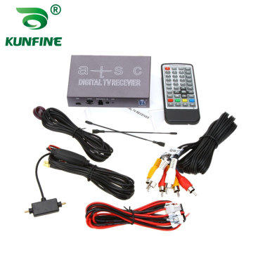For North America TV Receiver 12V-24V Car ASTC Digital TV Smart TV Receiver Box  Full One Seg With one Tuner Antenna